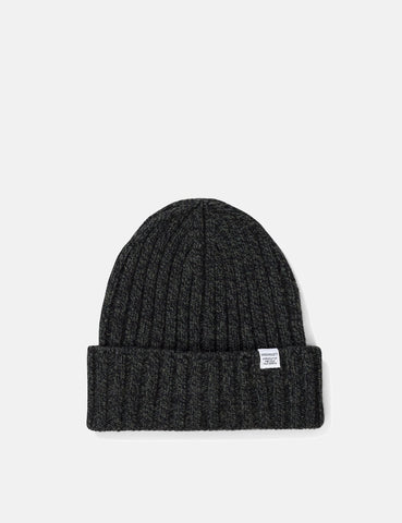 Norse Projects Weit Rib Beanie Mütze (Wolle) - Spinnaker Grün