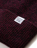 Norse Projects Twist Strickmütze (Wolle) - Mulberry Red Melange