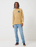 North Face Boruda Langarm-T-Shirt (Stripe) - Bambus-Gelb