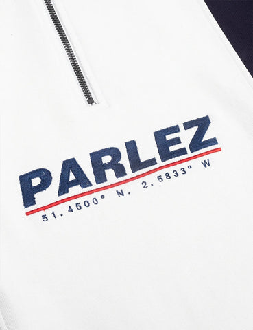 Parlez Fife Half Zip Sweat - Marineblau