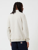 Parlez Davis Quarter Zip Sweat - Grau Heather