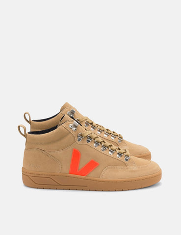 Veja Roraima Bastille Turnschuhe aus Wildleder - Desert / Orange / Natur