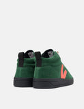 Veja Roraima Turnschuhe aus Wildleder - Cypress / orange Fluo