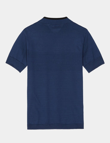 Fred Perry x Raf Simons gestrickte Sport-Polo-Hemd - Französisch Navy