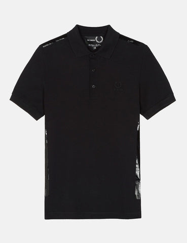 Fred Perry x Raf Simons Band-Detail-Polo-Hemd - Schwarz