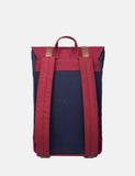 Sandqvist Stig Rucksack (Canvas) - Blau / Burgund