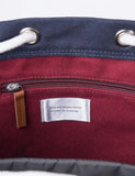 Sandqvist Stig Rucksack (Canvas) - Blau / Burgund