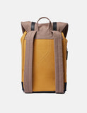 Sandqvist Stig Rucksack (Canvas) - Earth Braun / Honig-Gelb / Marineblau