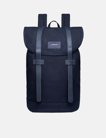 Sandqvist Stig Rucksack (Canvas) - Marineblau / Marineblau