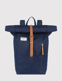 Sandqvist Dante Roll Top Rucksack (Canvas) - Blau