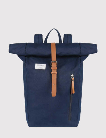 Sandqvist Dante Roll Top Rucksack (Canvas) - Blau