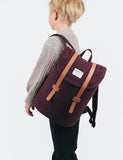 Sandqvist Stig Mini Rucksack (Canvas) - Plum / Plum