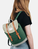 Sandqvist Stig Mini Backpack (Canvas) - Forest Green/Sage