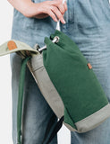 Sandqvist Stig Mini Backpack (Canvas) - Forest Green/Sage