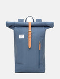 Sandqvist Dante Roll Top Rucksack - Dusty Blau