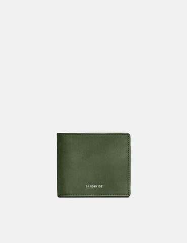 Sandqvist Manfred Wallet (Leder) - Grün