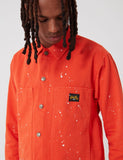 Stan Ray Box Jacke (Bleach Splatter) - Coral Red