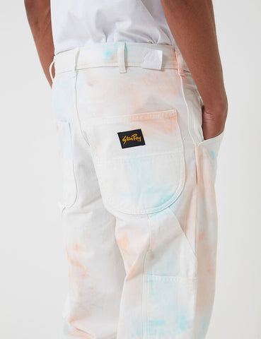 Stan Ray Painter Pant - Coral / Parrott Tye Dye