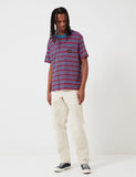 Stan Ray Yarn Dye Stripe Grenzen T-Shirt - Parrot