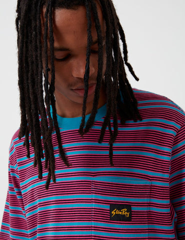 Stan Ray Yarn Dye Stripe Grenzen T-Shirt - Parrot