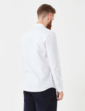 Suit Grandad Oxford Shirt - White