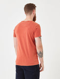 Suit Bart Sun Bleached T-Shirt - Dusty Orange