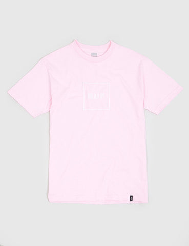 Huf Box Logo Puff T-Shirt - Pink