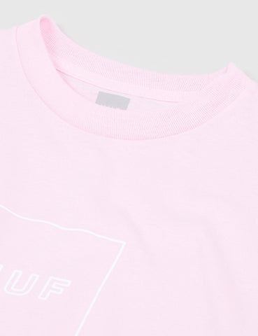 Huf Box Logo Puff T-Shirt - Pink