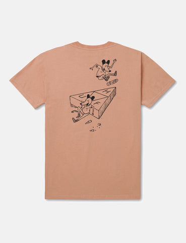 Huf Sk8 Rat TT SS T-Shirt - Peach