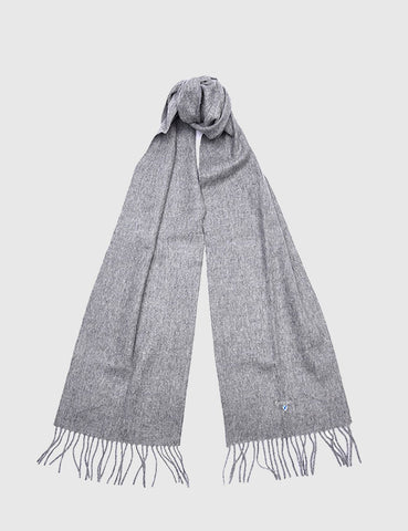 Barbour Plain Lambswool Scarf - Light Grey Marl