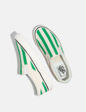 Vans Classic Slip-On 98 DX (Canvas) - Weiß / OG Smaragd / Big Stripes