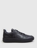 Veja V-10 Leder-Sneaker - Schwarz