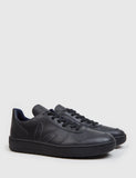 Veja V-10 Leder-Sneaker - Schwarz