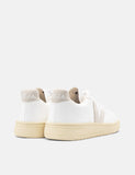 Veja V-10 Lederschuhe (CWL) - Weiß / Natural / Butter Sole