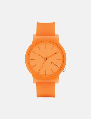 Komono Mono Watch - Neon Orange Glow