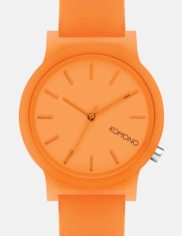 Komono Mono Watch - Neon Orange Glow