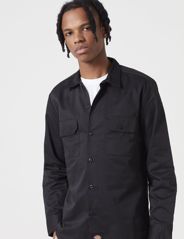 Dickies Work Shirt (Slim-Fit) - Schwarz