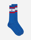 Champion-Streifen-Sportsocken - Blau / Weiß / Rot