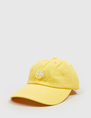 HUF Circle H Curved Peak Cap - Light Yellow