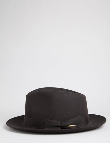 Stetson Penn Fedora-Hut - Dunkelbraun