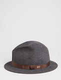 Bailey Dean Unstructured Fedora - Charcoal Grey