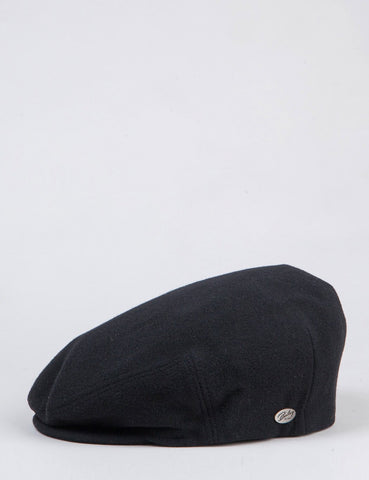 Bailey Herr Solid Flat Cap - Schwarz