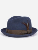 Bailey Tino Felt Knautschbar Trilby-Hut - Denim