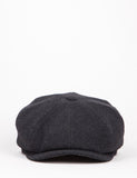 Stetson Hatteras Wool/Cashmere Newsboy Cap - Black