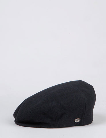 Bailey Herr Solid Flat Cap - Schwarz