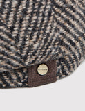 Stetson Hatteras Herringbone Ballonmütze - Schwarz / Braun