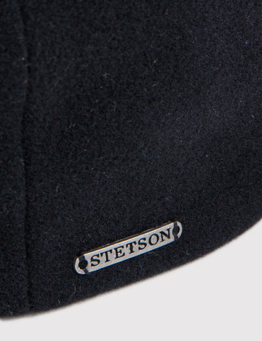 Stetson Kent Flatcap (Wolle) - Schwarz