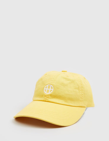 HUF Circle H Curved Peak Cap - Baby Yellow